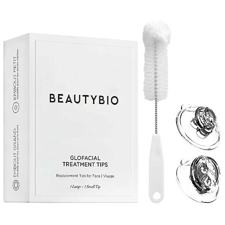BeautyBio GLOfacial Antimicrobial Treatment Tips + Cleaning Brush Accessories