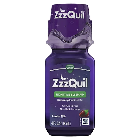 Zzzquil Nighttime Sleep-aid Liquid Warming Berry