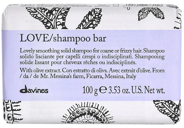 Davines LOVE Smoothing Shampoo Bar for Frizzy Hair