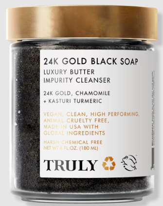 Truly 24K Gold Black Soap Luxury Butter Impurity Cleanser