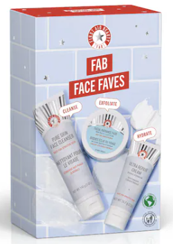First Aid Beauty  FAB Face Faves – Best of Skincare Cleanse, Exfoliate + Hydrate Gift Set