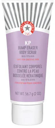 First Aid Beauty  Mini KP Bump Eraser Body Scrub with 10% AHA – Body Exfoliant for Keratosis Pilaris
