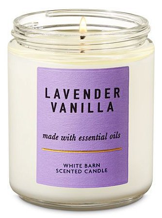 Aromatherapy Lavender Vanilla Single Wick Candle