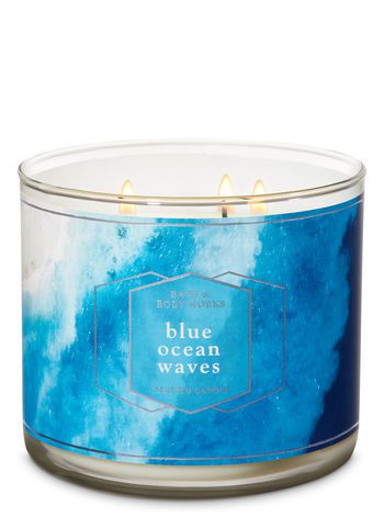 Blue Ocean Waves 3-Wick Candle