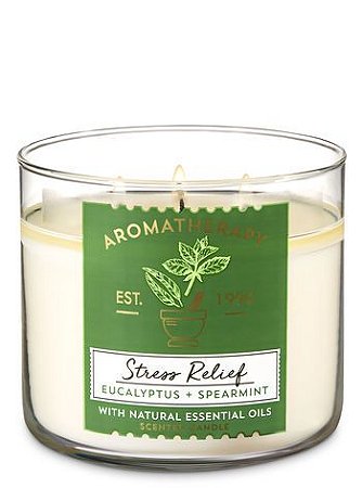 Aromatherapy Eucalyptus Spearmint 3-Wick Candle