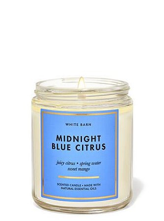 Midnight Blue Citrus Single Wick Candle