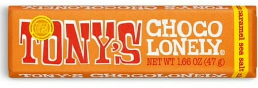 Tony's Chocolonely Milk Chocolate Bar with Caramel and Sea Salt