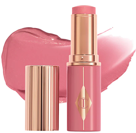 Charlotte Tilbury  Unreal Lip + Cheek Glow Blush Stick with Hyaluronic Acid