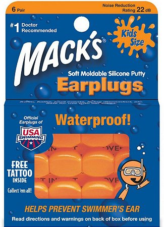 Mack's Kids Size Soft Moldable Silicone Ear Plugs