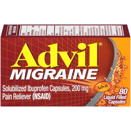 Advil Migraine Pain Reliever Liquid Filled Capsules