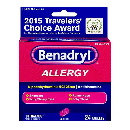 Benadryl Allergy Ultratabs 24 tablets