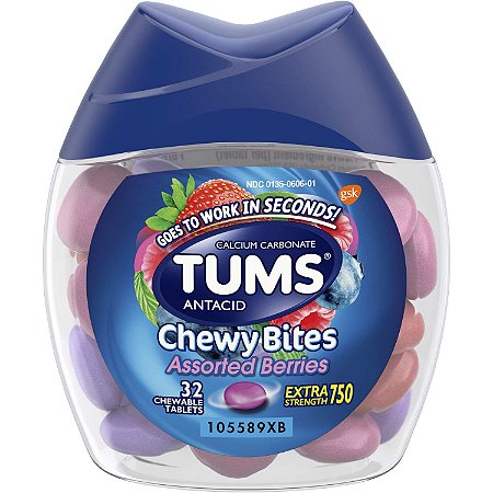 Tums Antiacid Chewy Bites Assorted Berries