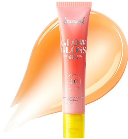 Supergoop!  Glow Gloss SPF 40 Lip Balm with Peptides and Shea Butter
