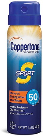 Coppertone Sport Continuous Sunscreen Spray Broad Spectrum SPF 50