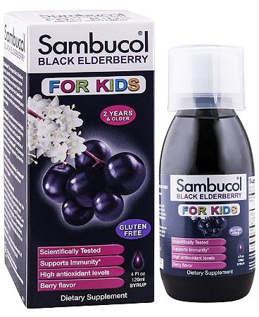 Sambucol Black Elderberry For Kids Dietary Supplement Syrup