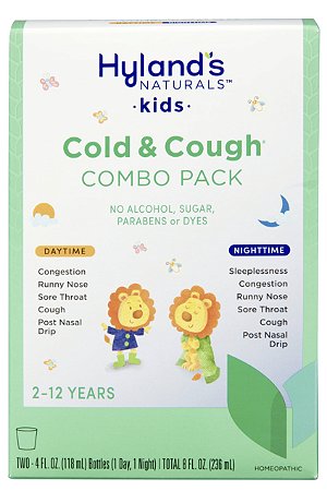 Hyland's 4 Kids Cold 'n Cough Day and Night Value Pack Natural Relief of Common Cold Symptoms