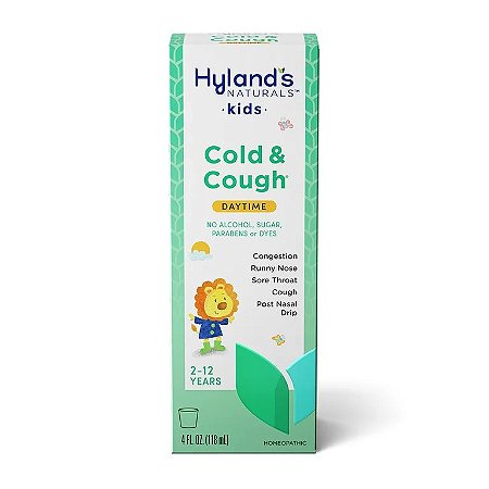 Hyland's 4 Kids Cold and Cough Relief Liquid Natural Relief of Common Cold Symptoms