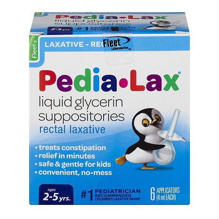 Pedia-Lax Liquid Glycerin Suppositories Rectal Laxative
