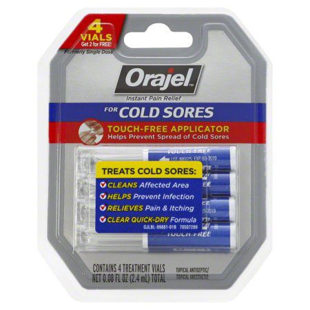 Orajel Touch-Free Applicator for Cold Sores