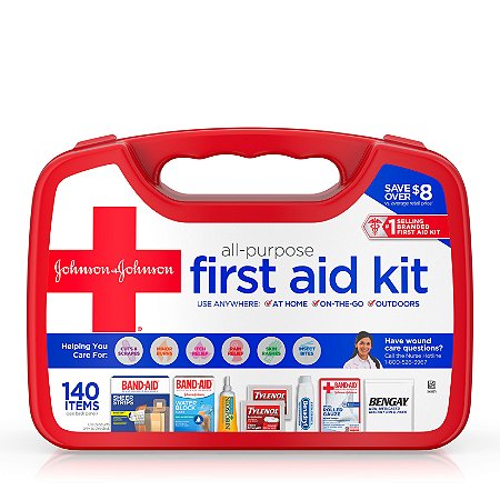 Johnson & Johnson All-Purpose Portable First Aid Kit