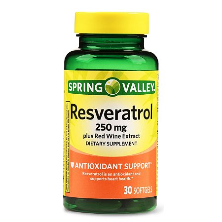 Spring Valley Resveratrol plus Red Wine Extract Softgels