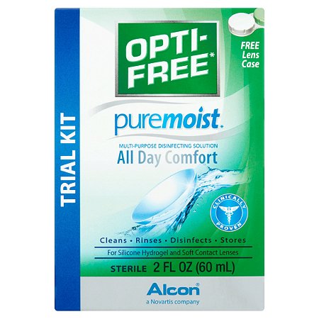 Opti-Free PureMoist All Day Comfort Multi-Purpose Disinfecting Solution Trial Kit