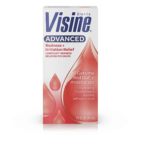 Visine Advanced Redness + Irritation Relief Eye Drops