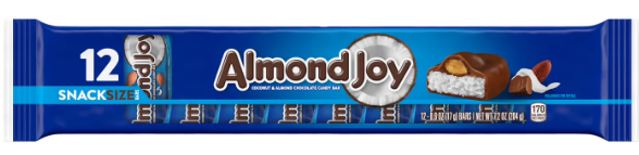 Almond Joy Almond Joy Coconut and Almond Chocolate Snack Size Candy, Bar