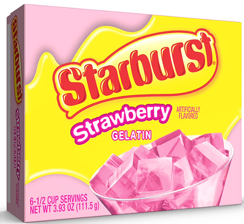 Starburst All Pink Strawberry Gelatin Dessert Mix
