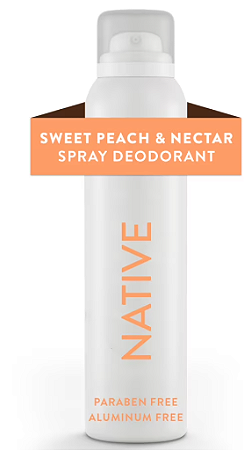 Native Sweet Peach & Nectar Deodorant Spray