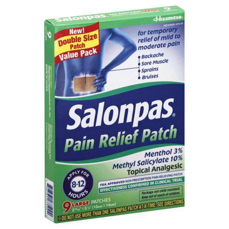 Salonpas Large Minty Scent Pain Relieving Patches
