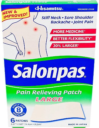 Salonpas Pain Relieving Patch Large