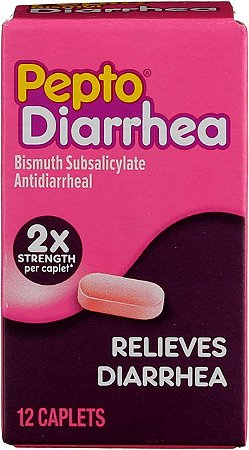 Pepto Bismol Diarrhea caplets Anti Diarrhea Medicine for Fast and Effective Diarrhea Relief