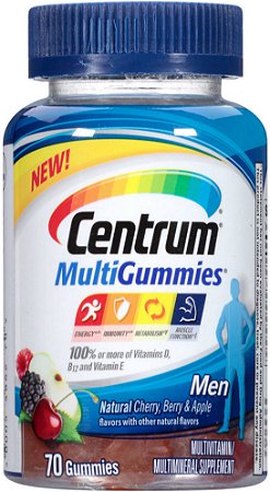 Centrum Men MultiGummies Multivitamin/Multimineral Supplement