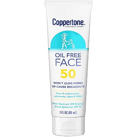 Coppertone Defend & Care Oil Free Faces Sunscreen Lotion SPF50