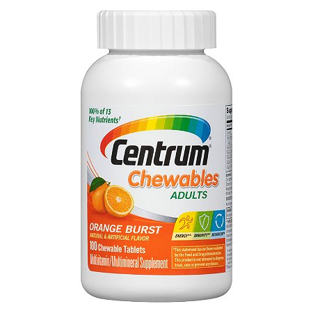 Centrum Adult Multivitamin / Multimineral Supplement Chewable Tablet Vitamin D3