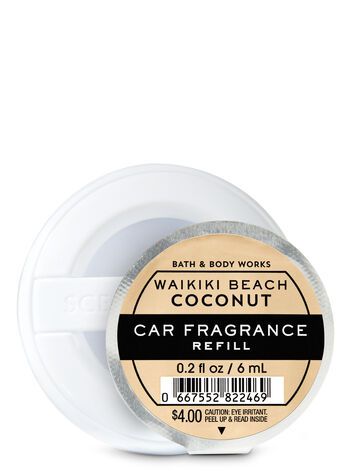 Waikiki Beach Coconut Car Fragrance Refill