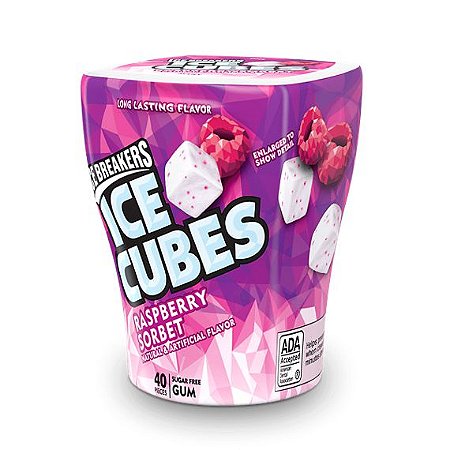 Ice Breakers  Ice Cube Sugar Free Gum Raspberry Sorbet