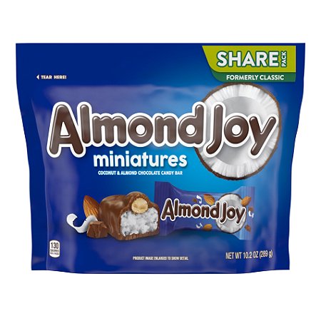 Almond Joy Coconut Almond and Milk Chocolate Miniatures Candy