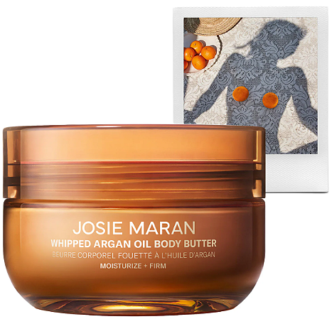 Josie Maran Topless Tangerine - Whipped Argan Oil Refillable Firming Body Butter Jar