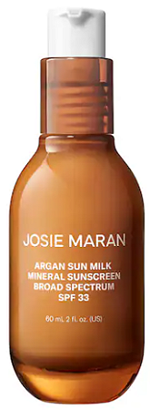 Josie Maran Argan Sun Milk Mineral Sunscreen Broad Spectrum SPF 33 Moisturizer