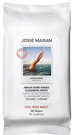 Josie Maran Argan Bare Naked Cleansing Wipes 30 ct