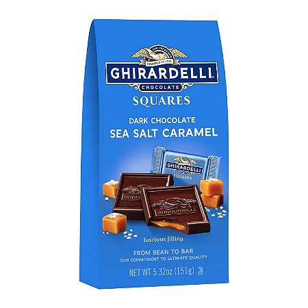 Ghirardelli Dark & Sea Salt Squares Caramel Chocolate