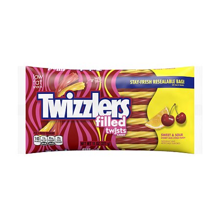 Twizzlers Filled Sweet & Sour Cherry Kick Citrus Punch Twists
