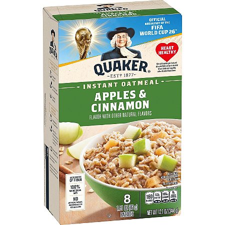 Quaker Instant Oatmeal, Apple & Cinnamon