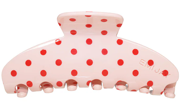 Emi Jay Big Effing Clip® Hair Claw in Blush Polka Dot