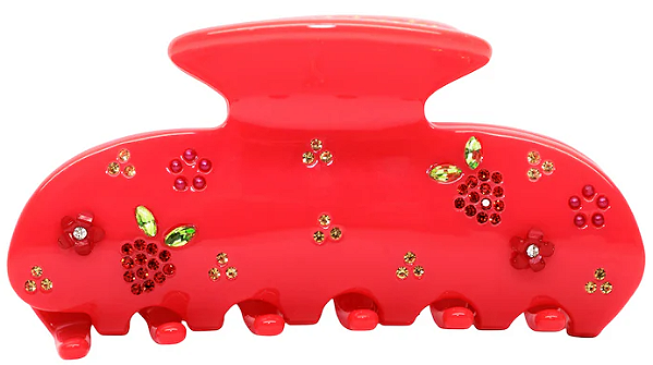 Emi Jay Sweetheart Hair Claw Clip in Berry Beach Club