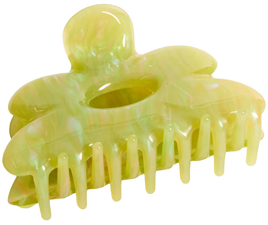 Chunks Flower Hair Claw Clip in Jade Swirl