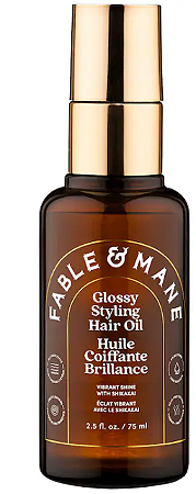 Fable & Mane Weightless Glossy Styling Oil for Fine to Medium Hair