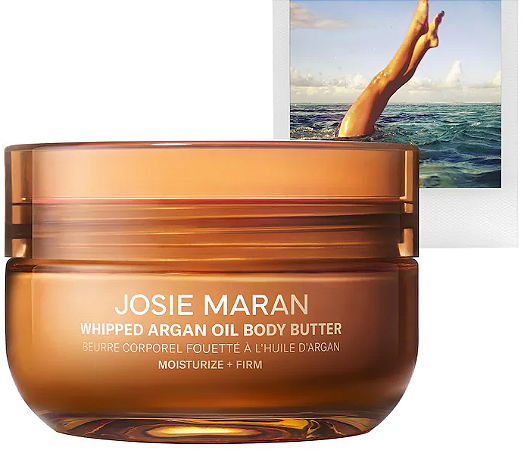 JOSIE MARAN Always Nude (Unscented) - Whipped Argan Oil Refillable Firming Body Butter Jar